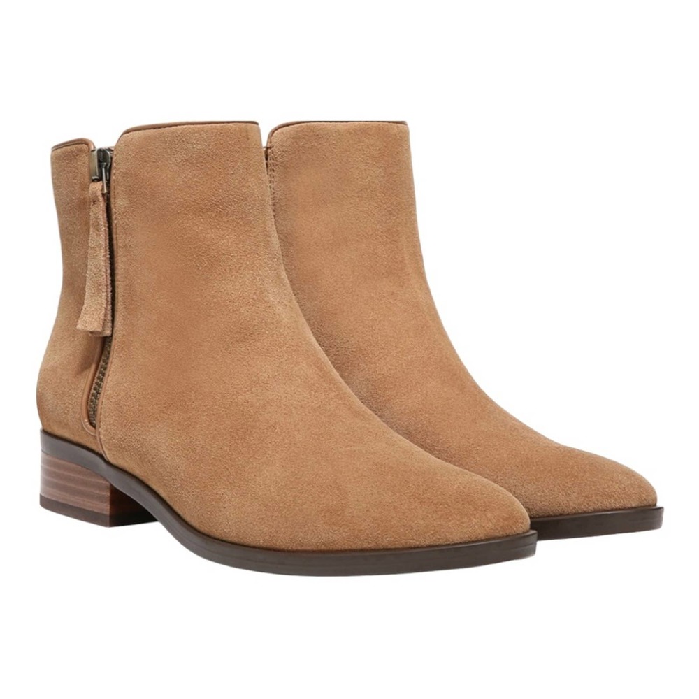Naturalizer Camel Suede Ankle Booties